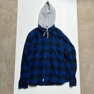 American eagle flannel hoodie